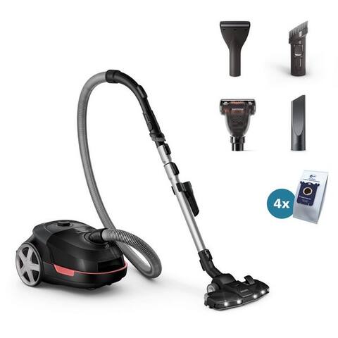 PHILIPS aspirateur traîneau XD6142/12 6000 Series, 900 W, avec Beutel, avec spezieller Mini-Pet-Düse,