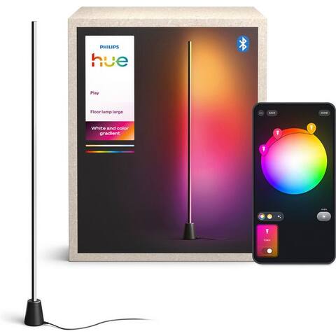 PHILIPS Hue LED Stehlampe Play Stehluminaire, 135 cm, RGBW, Weiß & Farbverläufe, smartes lumière, Abschaltautomatik,