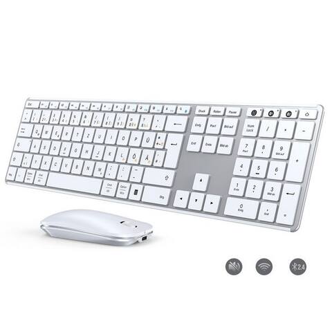 Seenda Seenda SKM64-3 Bluetooth clavier souris Set pour 3 Geräte QWERTZ clavier- et souris-Set, (Set, 2 St.,