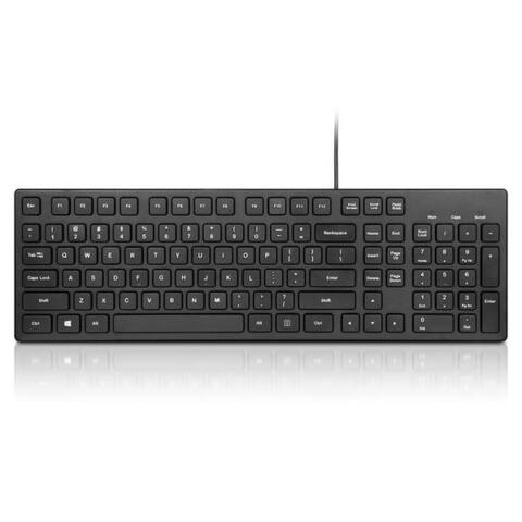 Shou SHOU PC-clavier USB Kabel Noir 104 Tasten US Layout pour PC&ordinateur portable Büro PC-clavier
