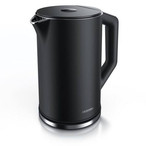 Arendo Arendo bouilloire aus Edelstahl, Temperatureinstellung 40°–100°C avec Anzeige, Doppelwand, 1,5 l, 2200 W,