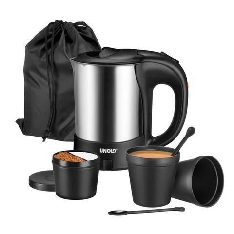 Unold Unold bouilloire 18575, 0,5 l, 1000 W, inkl. 2 Becher, 2 Löffel, Behälter pour Zutaten et Aufbewahrungsbeutel