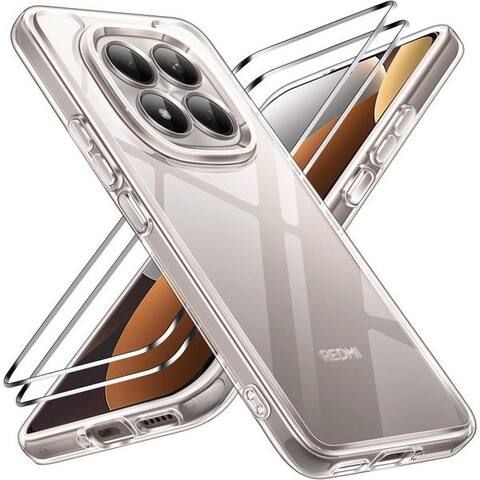 XIAOMI SmartUP smartphone-Coque + 2X Schutzglas pour Xiaomi Redmi Note 15 Pro 5G Panzerfolie Case 9H 6,83 pouces,