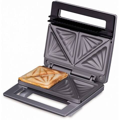 Cloer Cloer 4-in-1-grill à sandwich Cloer 6219 Sandwichgrille-pain silber - Sandwichgrille-pain, 900 W