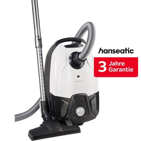 Hanseatic Hanseatic aspirateur traîneau Carbon Optik, Platzsparend verstaubar, Unter 75dB, 800 W, avec Beutel, inkl. 3