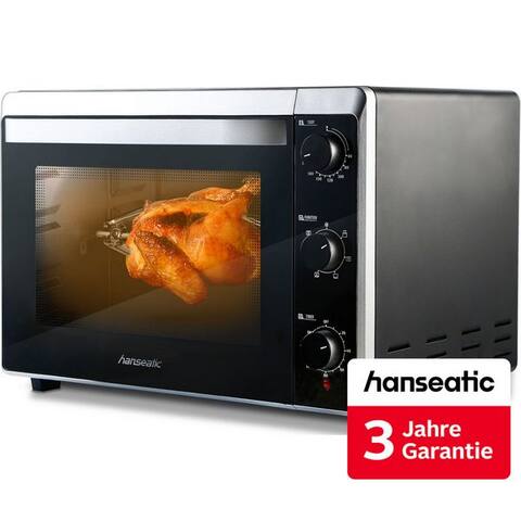 Hanseatic Hanseatic Minifour XXL Volumen 42 L, Zeitschaltuhr, inkl. 3 Jahre Herstellergarantie