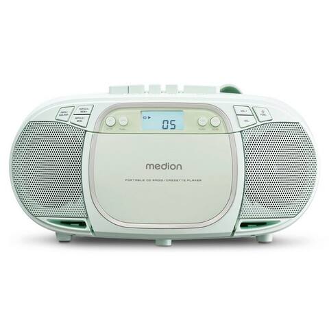 Medion® Medion® Kassetten Player (An/Aus Anzeige, Audiokassetten, AUX-Eingang, Batteriebetrieben, lecteur CD,