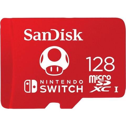 SANDISK microSDXC pour Nintendo switch 128GB carte mémoire (128 GB, UHS Class 1, 100 MB/s Lesegeschwindigkeit,