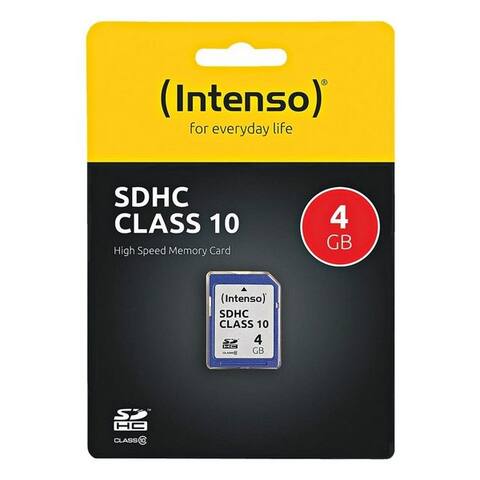Intenso Intenso Intenso Class10 carte mémoire (4 GB, Schreib-/Lesegeschwindigkeit: 12 / 20 MB/Sek)