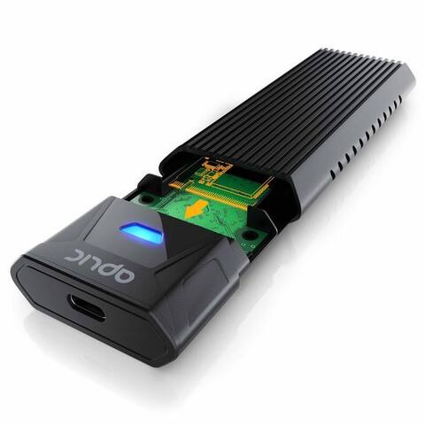Aplic Aplic disque durn-Gehäuse M.2 NVMe Gehäuse USB 3.2 Gen 2, PCIe 3.0 et SATA kompatibel, (1 St), 10 Gbit/s,