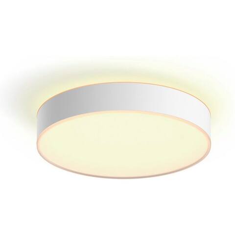 PHILIPS Hue LED Deckenluminaire White Ambiance Devere, pour Badezimmer Größe L, 3300lm, weiß, Abschaltautomatik,