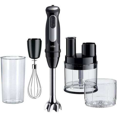 BRAUN Stabblender MultiQuick 5 Pro MQ 55755 M - 1000W, 25 Einstellungen, robot de cuisine, 1000 W, Spritzschutz,