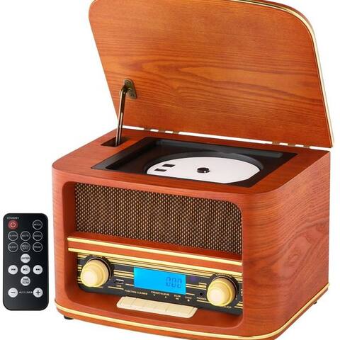 Cyberlux Cyberlux CL-3050 Multifunktionsspieler (keins, Bluetooth, Retrodesign, LCD-écran, Bluetooth)
