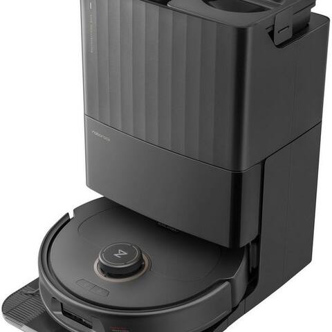 ROBOROCK robot aspirateur avec Wischfunktion Roborock QREVO maxV Black, FlexiArm Design, 70,56 W, Reactive AI