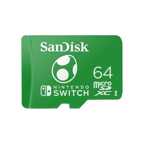 SANDISK microSDXC Extreme, Nintendo licensed Yoshi Edition carte mémoire (64 GB, 100 MB/s Lesegeschwindigkeit)