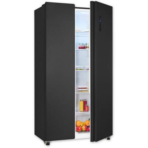 Exquisit exquisit Side-by-Side SBS546-040E, 177 cm hoch, 90 cm breit, No-Frost-Technologie, LED-Beleuchtung,