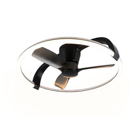 Reality Reality luminairen LED Deckenluminaire STOCKHOLM avec ventilateur, Smart Home tuya Deckenventilateur avec