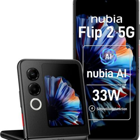 Nubia Nubia Flip 2 smartphone (17,52 cm/6,9 pouces, 256 GB Speicherplatz, 50 MP caméra)