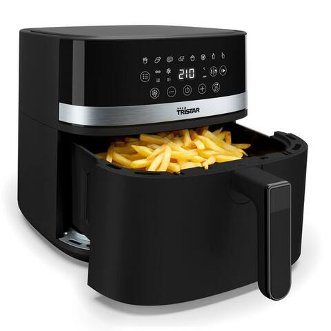 Tristar Tristar air fryer FR-9418, 2000 W, 8 L, PFAS-frei, 7 Programme + Vorheizen, bis 210°C, LED-tactilescreen