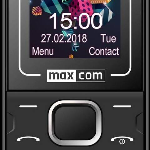 Maxcom maxcom MM135 téléphone 4,5 cm (1.77 pouces) 60 g Noir, Bleu Seniorentéléphone