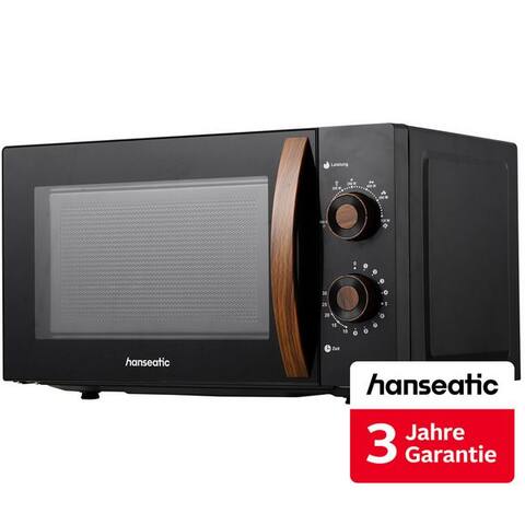Hanseatic Hanseatic micro-ondes SMH207WSH-P, Noir, micro-ondes, 20 l, inkl. 3 Jahre Herstellergarantie