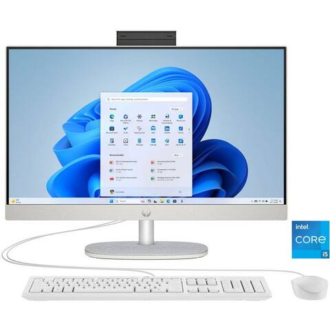 HP 24-cr0000ng All-in-One PC (23,8 pouces, Intel Core i5 1335U, Iris® Xe, 8 GB RAM, 512 GB SSD)