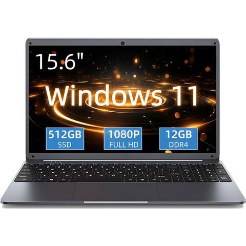 Menghu MENGHU 15,6 pouces ordinateur portable 12GB RAM + 512GB SSD Quad-Core bis zu 2,90 Ghz ordinateur portable