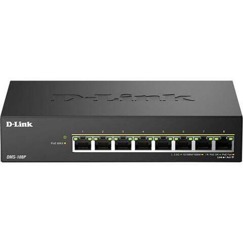 D-Link D-Link DMS-108P/E DMS-108P/E Netzwerk switch RJ45 PoE-Funktion Netzwerk-switch (PoE-Funktion)