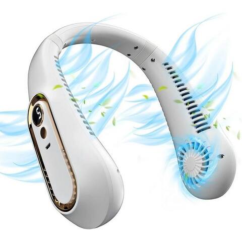 Athlix Athlix Akku-ventilateur Nackenventilateur, Halsventilateur Tragbar Leise Mini Tischventilateur, 5