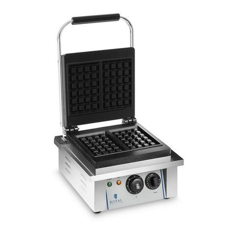 Royal Royal Catering gaufrier Waffelautomat Waffelgerät belgische Waffeln 2000W Edelstahl Gastro, 2000 W