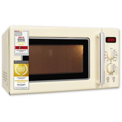 Exquisit exquisit micro-ondes, Grill, micro-ondes, 20,00 l, attraktives Retro-Design avec pratiqueer Grillfunktion et