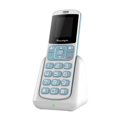 Onestyle Onestyle Silver II Seniorentéléphone avec Ladeschale, DUAL-SIM, großen Tasten Seniorentéléphone