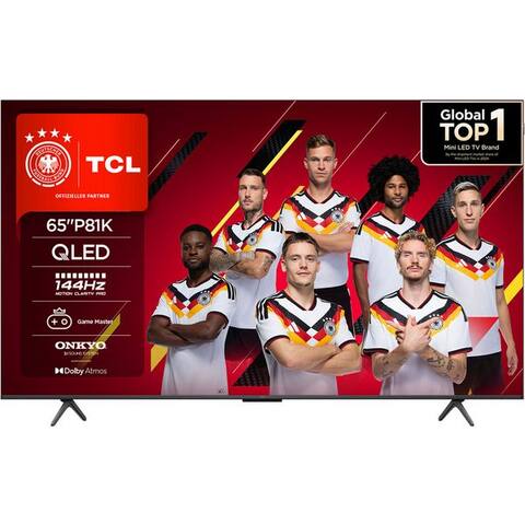 TCL 65P81KXB QLED-téléviseur (164 cm/65 pouces, 4K Ultra HD, TV connectée, Google TV, 144Hz, Multi-HDR, Dolby