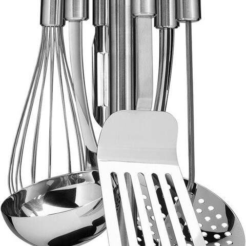 WMF Kochbesteck-Set Profi Plus (Set, 7-tlg), Cromargan® Edelstahl Rostfrei 18/10, inkl. Ständer