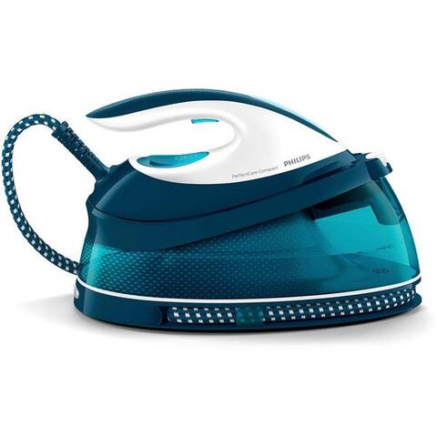 PHILIPS centrale vapeur GC7844/20 PerfectCare Compact, 1500 ml Wassertank, 2.400 W, OptimalTemp, 400 gr Dampfstoß