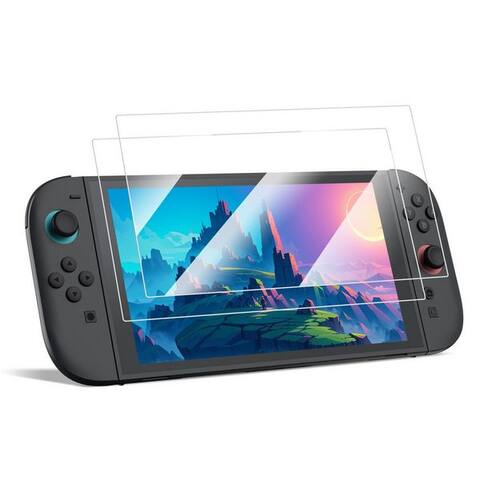 NINTENDO Fintie Schutzfolie pour Nintendo switch 2 (2025), Klar HD 9H Härte Kratzfest Zubehör Nintendo (2 Stück,