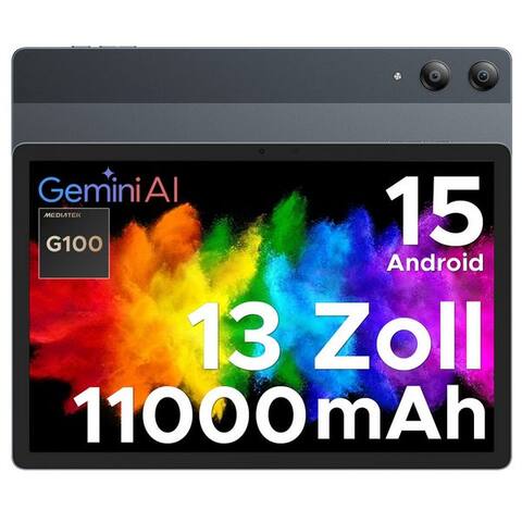 DOOGEE TAB E3 PRO Android 15 tablette 13 pouces 4G LTE tablette (13", 256 GB, Android 15, 4G, 32 GB RAM (8 + 24 GB