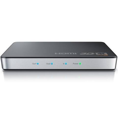 Primewire HDMI-Splitter HDMI Splitter Verteiler 4K UHD 2160p 4K 30Hz, Full HD, CEC, HDCP, 3D, Kompatibel avec