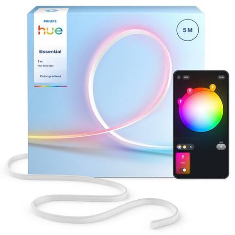 PHILIPS Hue LED-Streifen Essential Flex Gradient LED-Streifen RGBIC farbfähig, lebendige couleurn, flexible