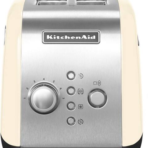 Kitchenaid KitchenAid grille-pain 5KMT221EAC Creme, 2 kurze Schlitze, pour 2 Scheiben, 1100 W