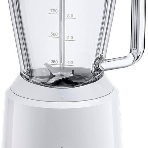 BRAUN Standblender PowerBlend 1 JB 1050 WH - 600W, 2 Geschwindigkeiten, 1,5L, 2 Programme, 600 W, Glaskrug,