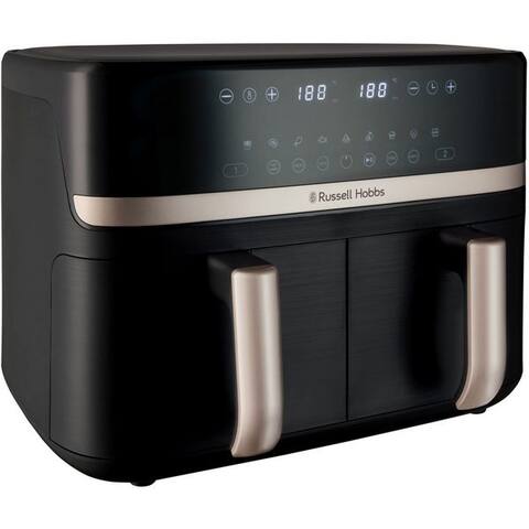 Russell RUSSELL HOBBS air fryer 27680-56 s SatisFry TM Dual basket, 2800 W, Airfryer–wenig oder kein Öl erforderlich,