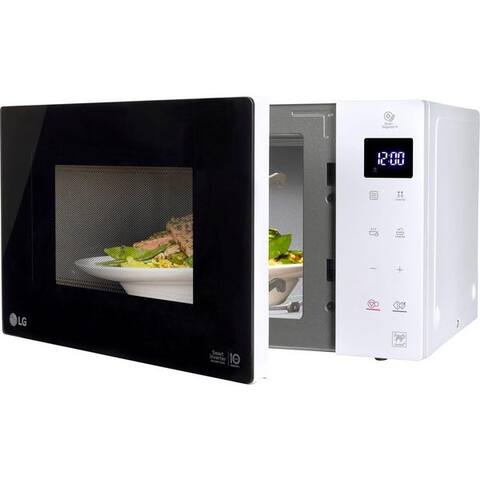 LG micro-ondes MS 23 NECBW, micro-ondes, 23 l, Smart Inverter Technologie, echte Glasfront