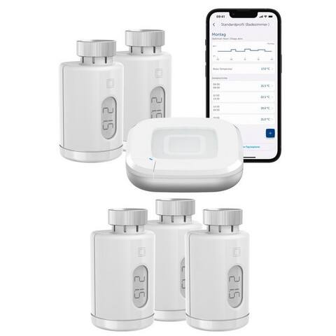 Homematic Homematic IP Heizkörperthermostat Starter Set Heizen pure pour 5 Heizkörper