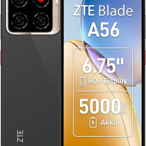 ZTE Blade A56 smartphone (17,14 cm/6,75 pouces, 64 GB Speicherplatz, 13 MP caméra)