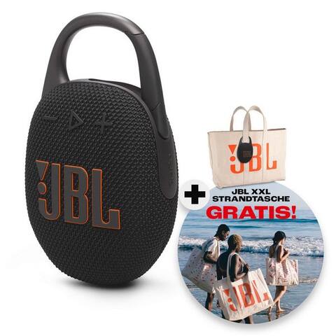 JBL Set: Clip 5 + Strandtasche Bluetooth-enceinte (A2DP Bluetooth, Bluetooth, AVRCP Bluetooth, 7 W,