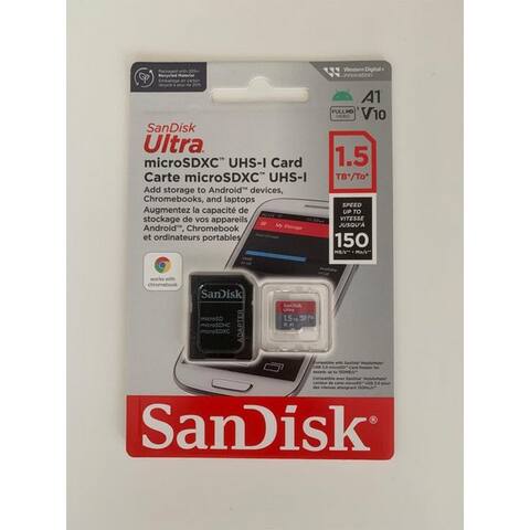 SANDISK SanDisk microSDXC Ultra (1,5TB) carte mémoire carte mémoire (1,5TB GB, Erweiterter Betriebstemperaturbereich)