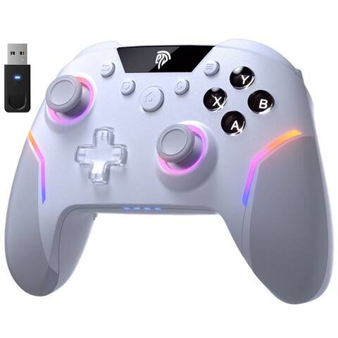 Anysun ANYSUN manette sans fil Gaming manette avec RGB-Hintergretbeleuchtung manette (Bluetooth manette avec 2 in 1