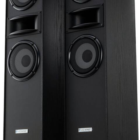 Mcgrey McGrey HTS-65320 BK 3-Wege HiFi Boxen Paar, Noir Stand-enceinte (kein Netzwerkstandard, 320 W,