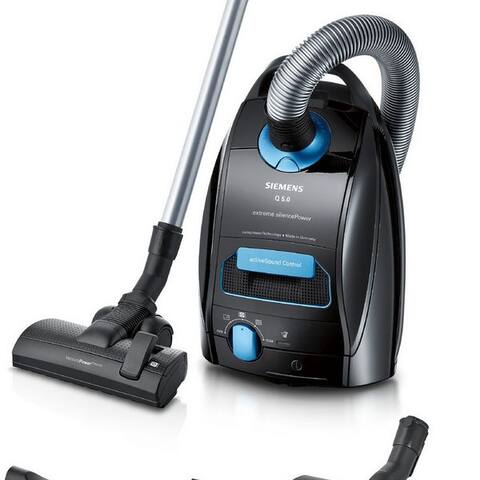 SIEMENS aspirateur traîneau Q 5.0 extreme silencePower VSQ5X1232, Made in Germany, Hygiene-Filter, avec Beutel, hohe